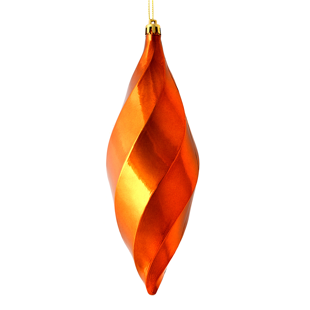 Vickerman 8" Swirl Finial Ornament