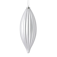 8" Silver Matte Line Finial 4/Bag