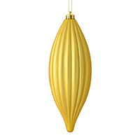 8" Gold Matte Line Finial 4/Bag