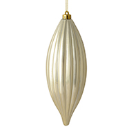 8" Champagne Shiny Line Finial 4/Bag