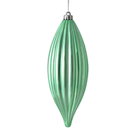 8" Seafoam Green Shiny Line Finial 4/Bag