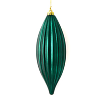 8" Sea Blue Shiny Line Finial 4/Bag