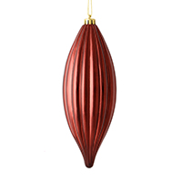 8" Burgundy Shiny Line Finial 4/Bag