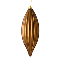 8" Mocha Shiny Line Finial 4/Bag