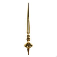 12" Honey Gold Shiny Cupola Finial 3/Bag