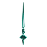 12" Teal Shiny Cupola Finial 3/Bag