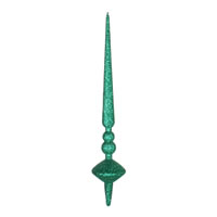 12" Seafoam Green Glitter Cupola Finial