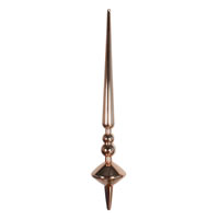 12" Rose Gold Shiny Cupola Finial 3/Bag