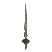 12" Moss Green Glitter Cupola Finial 3/B
