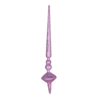 12" Orchid Glitter Cupola Finial 3/Bag