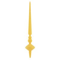 12" Yellow Glitter Cupola Finial 3/Bag