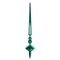18" Teal Shiny Cupola Finial 2/Bag