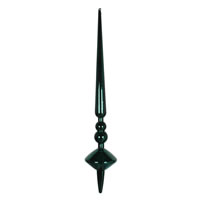 18" Sea Blue Shiny Cupola Finial 2/Bag