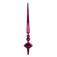 18" Fuchsia Shiny Cupola Finial 2/Bag