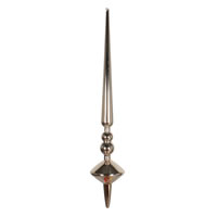 18" Café Latte Shiny Cupola Finial 2/Bag