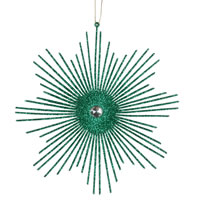 Vickerman 6.5" Glitter Snowflake Burst Ornament