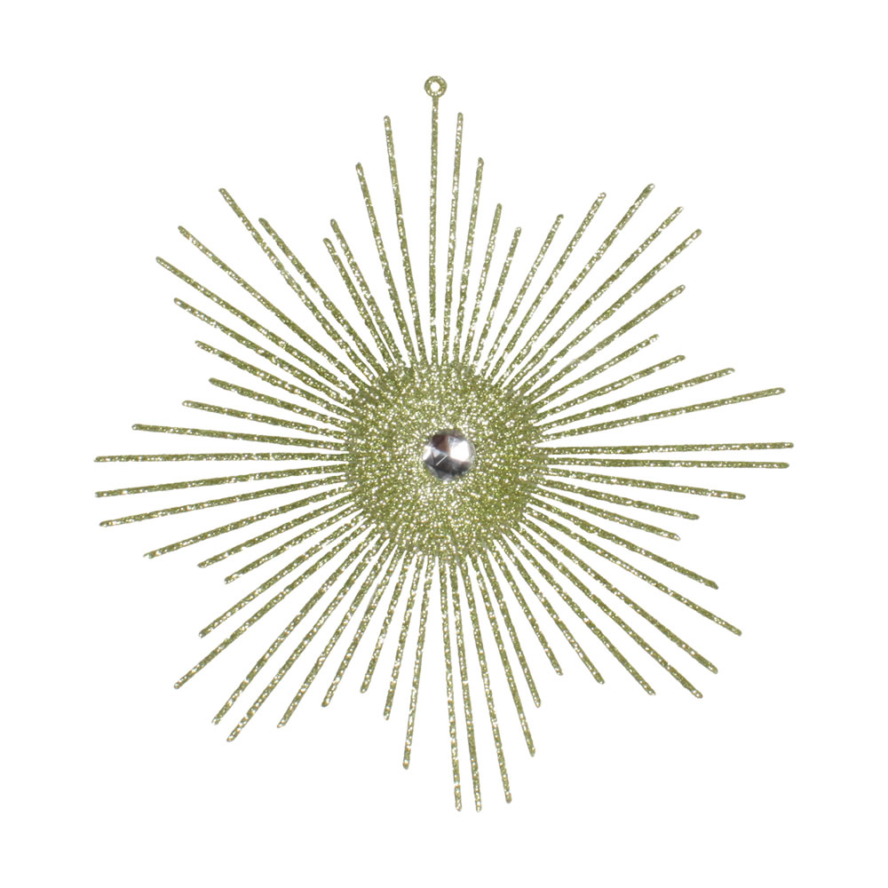Vickerman 6.5" Glitter Snowflake Burst Ornament