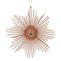 Vickerman 6.5" Glitter Snowflake Burst Ornament