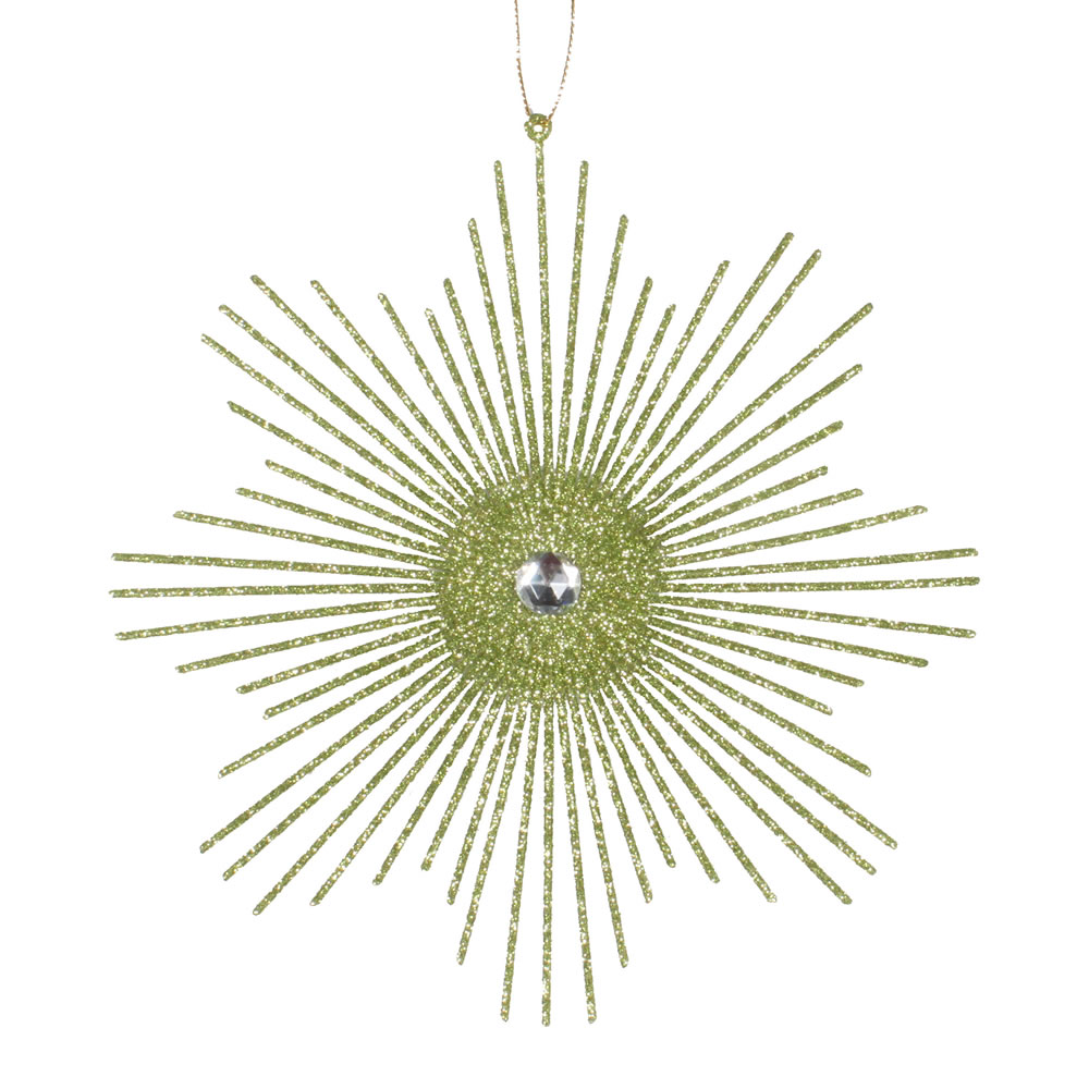 Vickerman 6.5" Glitter Snowflake Burst Ornament