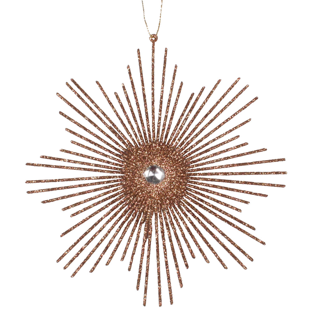 Vickerman 6.5" Glitter Snowflake Burst Ornament