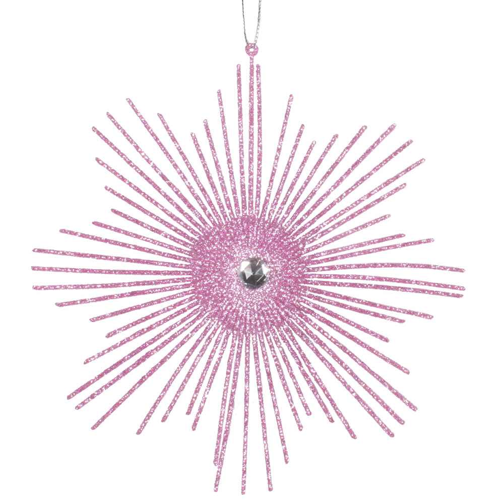 Vickerman 6.5" Glitter Snowflake Burst Ornament