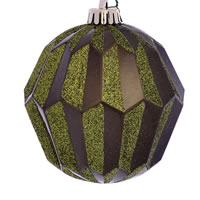 Vickerman 5" Glitter Faceted Ball Ornament