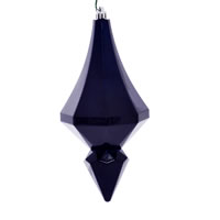 8" Midnt Blue Candy Diamond Finial 2/Bag