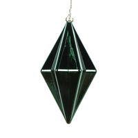 5.5" Midnt Green Shiny Finial Orn 4/bag