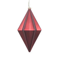 5.5" Burgundy Matte Finial Orn 4/bag