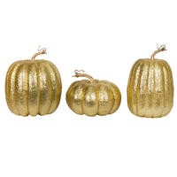 Vickerman 8" Glitter Pumpkins Assorted Set