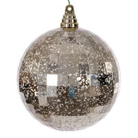 6" Champagne Mirror Mercury Orn 2/Bag