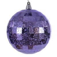 8" Lavender Mirror Mercury Ornament