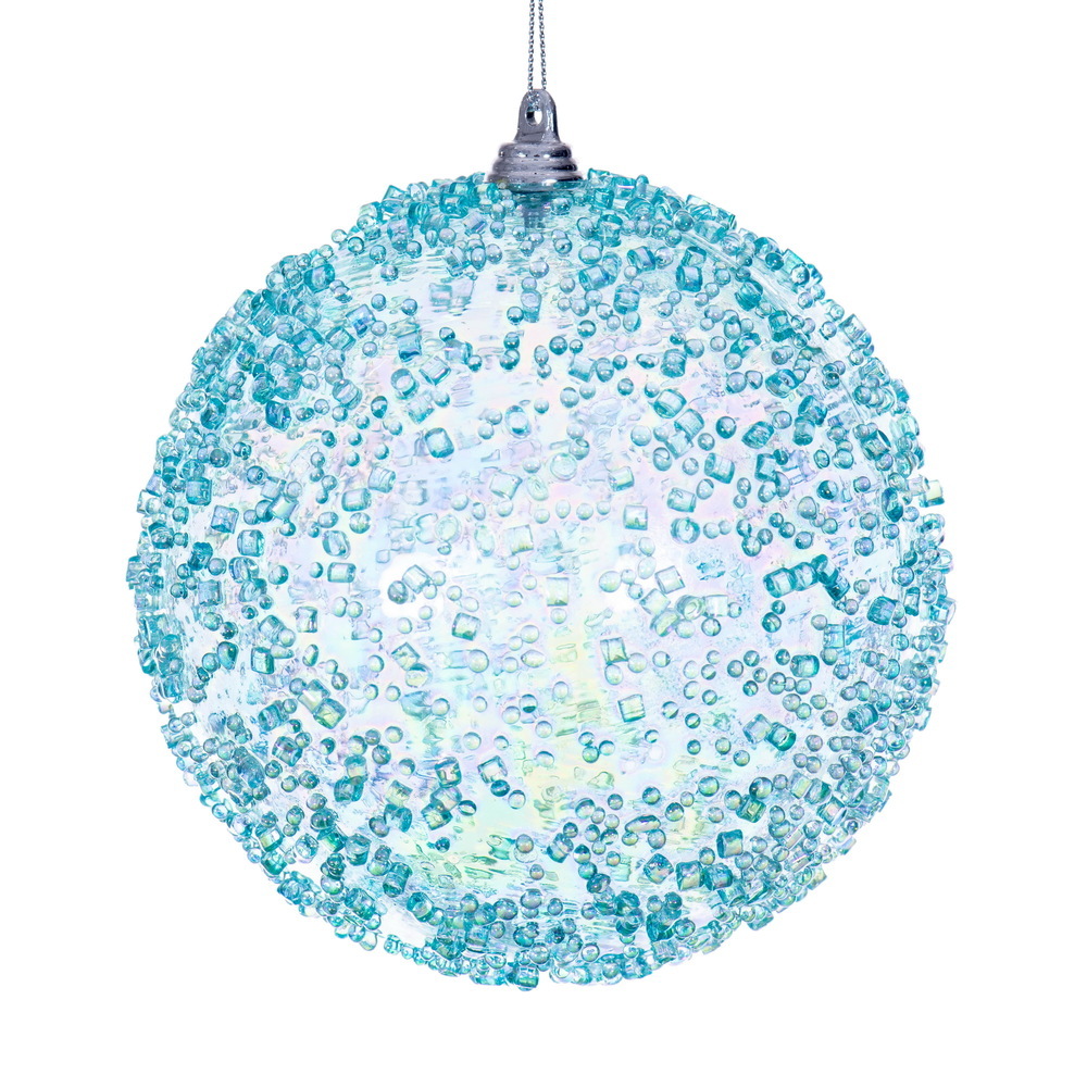 Vickerman Iridescent Bead Ball Ornament