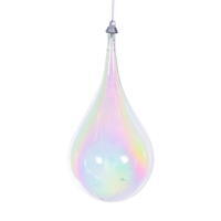 Vickerman 4" Iridescent Teardrop Ornament