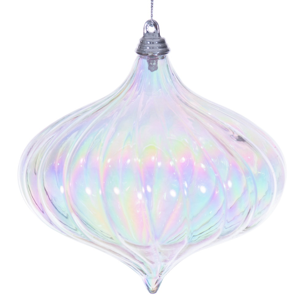 Vickerman Iridescent Onion Ornament