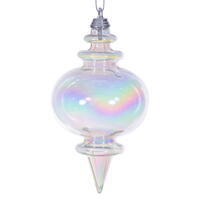 Vickerman 5" Iridescent Finial Ornament