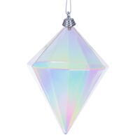 Vickerman 5" Iridescent Diamond Ornament