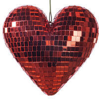 Shiny Mirror Heart Ornament