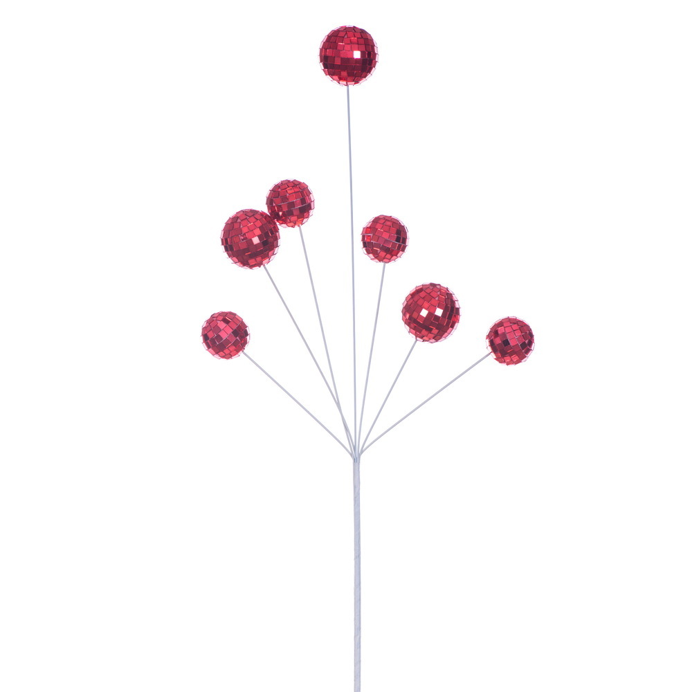 Vickerman 24" Shiny Mirror Ball Pick 2/Bag