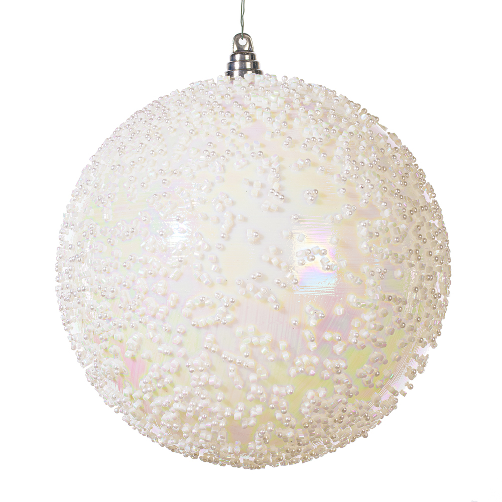 Vickerman Iridescent Bead Ball Ornament