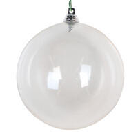4" Clear Ornament 4/Bag