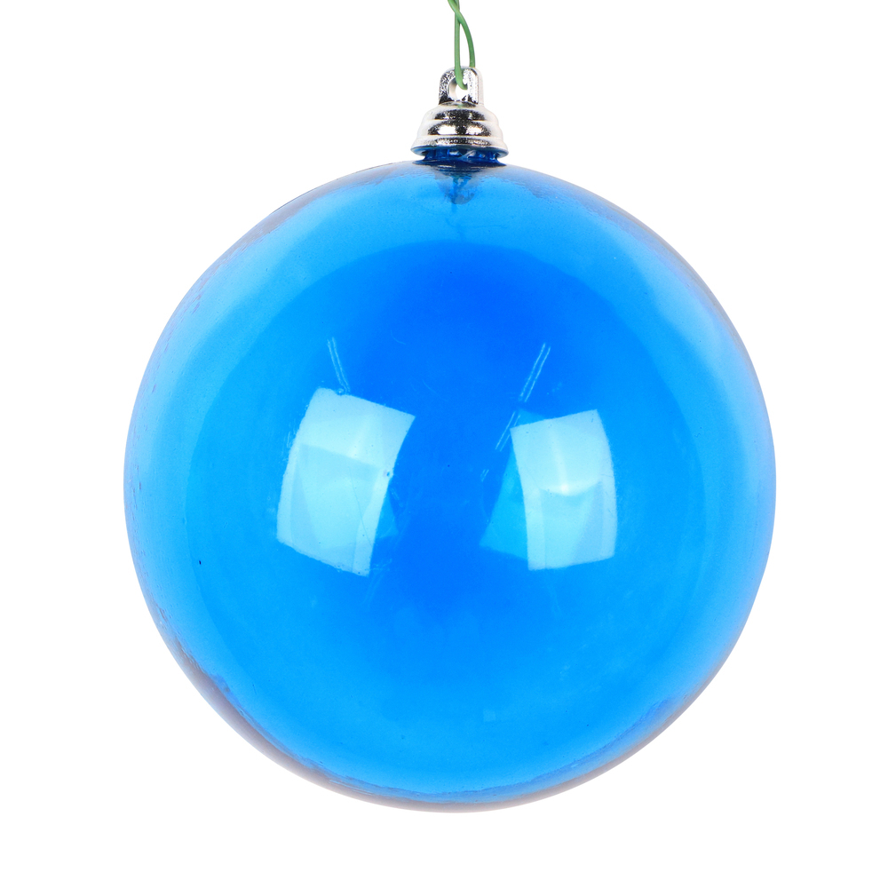 Vickerman Clear Blue Ball Ornament