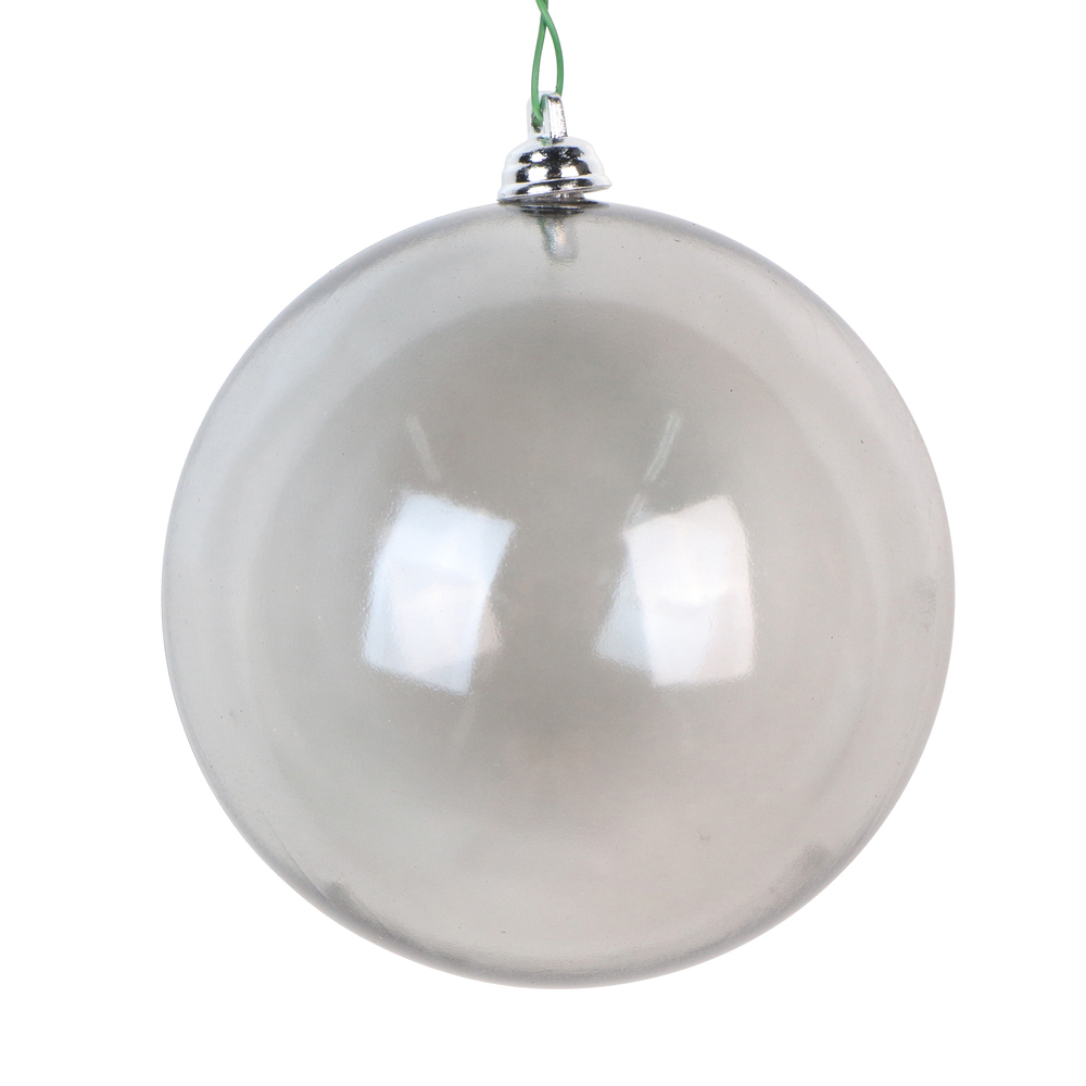 Vickerman Clear Silver Ball Ornament