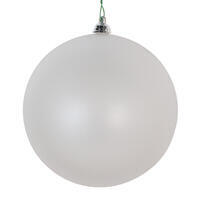 4.75" Matte Clear Ornament 3/Bag