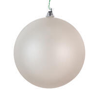 4.75" Silver Matte Clear Ornament 3/Bag