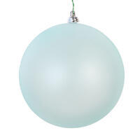 4.75" Baby Blue Matte Clear Orn 3/Bag