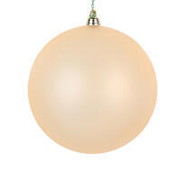 4.75" Champagne Matte Clear Orn 3/Bag