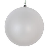 6" Matte Clear Ornament 2/Bag
