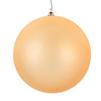 6" Gold Matte Clear Ornament 2/Bag