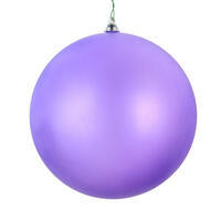6" Purple Matte Clear Ornament 2/Bag